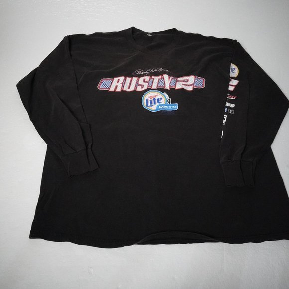 Vintage NASCAR Miller Lite Team Tees - Rusty Wallace & Linde 2XL Bundle - Picture 6 of 10